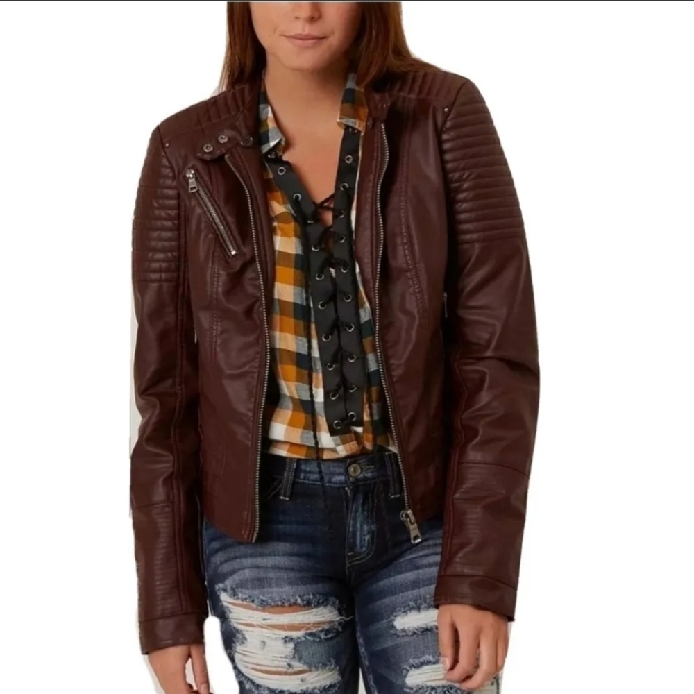 Daytrip fake leather jacket